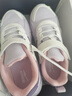 鴻星爾克（ERKE）童鞋男女童運動(dòng)鞋兒童緩震輕便跑鞋淡紫粉/微晶白/神秘紫34 曬單實(shí)拍圖