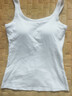 歐迪芬【免穿文胸含桑蠶絲】吊帶背心女打底內搭7A抗菌帶胸墊可外穿L 曬單實(shí)拍圖