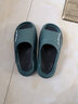 兒童拖鞋男童夏天2025年新款居家厚底踩屎感學(xué)生涼拖鞋中大童外穿 深綠 34 /35（適合腳長(cháng)22cm穿） 曬單實(shí)拍圖