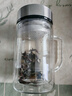 富光雙層玻璃杯支持團購定制泡茶杯辦公杯帶把 大容量男女水杯子580ML 曬單實(shí)拍圖