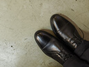 京東京造【萬(wàn)里行】男士三接頭商務(wù)休閑正裝鞋皮鞋婚鞋男黑43 曬單實(shí)拍圖