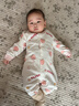 丸圖 ONETU嬰兒連體衣嬰兒衣服兒童棉毛哈衣新春保暖寶寶家居服淘粉兔80cm 曬單實(shí)拍圖