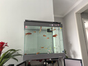 森森（SUNSUN）大型魚(yú)缸底過(guò)濾水族箱客廳家用落地玻璃生態(tài)金魚(yú)缸 超白款升級底濾 0.8米長(cháng)35cm寬（黑白灰可選） 曬單實(shí)拍圖