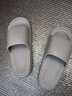 大嘴猴（paul frank）拖鞋男夏季室內居家踩屎感涼拖鞋 灰 40-41  曬單實(shí)拍圖