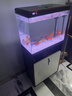 福路康超白玻璃免換水生態(tài)魚(yú)缸客廳小型水族箱落地金魚(yú)缸造景一體柜家用 黑色600魚(yú)缸+柜子(智能超白) 曬單實(shí)拍圖