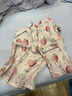 芬騰睡衣女純棉新品卡通開(kāi)衫透氣家居服套裝 曬單實(shí)拍圖