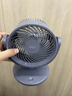 VCJ電風(fēng)扇桌面/USB小風(fēng)扇/小電扇/廚房電風(fēng)扇小型臺扇 辦公宿舍床頭車(chē)載用多功能壁掛式迷你循環(huán)扇 星空灰【插電款+三擋調節】 曬單實(shí)拍圖