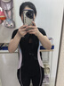 361°泳衣女泳鏡泳帽套裝連體五分平角專(zhuān)業(yè)競速訓練修身顯瘦泡溫泉游泳 曬單實(shí)拍圖