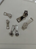 萬(wàn)能拉鏈頭自鎖金屬樹(shù)脂通用替換衣服羽絨服拉鎖頭拉頭配件 銀色【3號+5號+8號】各2個(gè)/共6個(gè) 曬單實(shí)拍圖