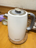 膳魔師（THERMOS）燒水壺電熱水壺國家補貼家用開(kāi)水壺瓶大容量食品級304不銹鋼一體自動(dòng)智能斷電水壺燒水家用燒水器 1.7L 【真沸騰】簡(jiǎn)約經(jīng)典白 曬單實(shí)拍圖