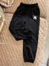 小豬班納（PEPCO）女童褲子春秋薄款運動(dòng)褲中大童春季彈力衛褲女孩休閑褲 黑色 130 曬單實(shí)拍圖