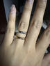 萊紳通靈情侶戒指一對鉆戒男女結婚女戒情侶對戒愛(ài)的加冕禮物 白18k金 15號 曬單實(shí)拍圖