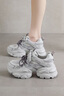 星期六老爹鞋女款2026新款春季爆款小個(gè)子厚底增高鞋子透氣網(wǎng)面運動(dòng)鞋女 銀色 【跟高6.5CM】 37 (235mm) 標準碼 曬單實(shí)拍圖
