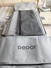 銳珀爾（Repor）O5按摩墊全身躺墊椅導軌床上按摩椅家用迷你頸椎腰部背部熱敷氣囊按摩儀器 母親節禮物送長(cháng)輩媽媽 巍峨灰色【頸部仿人手揉捏+腰背部柔性導軌】 曬單實(shí)拍圖