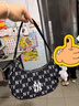 MLB包包女腋下包挎包手提包單肩包旅行包拎包禮物3ABQS014N-50BKS-F 曬單實(shí)拍圖