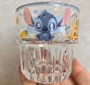 【迪士尼(Disney)正版】史迪仔玻璃杯豎紋雙節杯子高顏值水杯 星際寶貝豎紋雙節杯-藍 250ml 曬單實(shí)拍圖