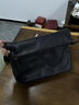 CavlslKcat單肩包男士大容量斜挎包皮質(zhì)通勤郵差包休閑男包復古簡(jiǎn)約小背包 黑色 可放14寸電腦 39*11*26cm 曬單實(shí)拍圖