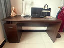 辦公桌老板桌單人臺式辦公室桌員工位桌子簡(jiǎn)易家用桌子電腦桌老板 【加厚32桌面】120*60奢野黑胡桃 曬單實(shí)拍圖