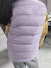 鴨鴨兒童羽絨背心馬甲新短款輕薄男女童秋冬裝中大童裝休閑馬夾GM 微光紫 170 曬單實(shí)拍圖