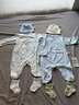 童泰（TONGTAI）嬰兒連體衣夏季新生兒衣服寶寶家居內衣蝴蝶衣2件裝 藍色59cm 曬單實(shí)拍圖