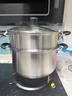 美的（Midea）不銹鋼蒸鍋帶蒸屜 家用多功能蒸煮一體加大加深大容量可視高蓋 升級加厚丨304不銹鋼 2層 24cm 曬單實(shí)拍圖