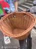 迪路仕（DEROACE）兒童自行車籃童車車筐小輪單車前車簍小號小孩遛娃神器單車菜籃子 大號-復(fù)古棕 曬單實(shí)拍圖
