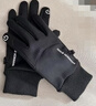 回力騎行手套男冬季加絨保暖加厚騎車(chē)開(kāi)車(chē)觸屏防水防滑棉手套防寒防風(fēng) 黑色【可觸屏】 曬單實(shí)拍圖