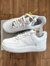 耐克 板鞋女空軍一號AF1 AIR FORCE 1運動(dòng)鞋DD8959-100 白37.5 曬單實(shí)拍圖