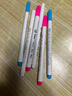 水消筆水溶水解裁縫氣消色退色服裝十字繡布料專(zhuān)用水洗裁剪專(zhuān)用筆 三色各2支 水溶筆 曬單實(shí)拍圖
