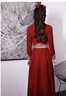 蘭卡·羅妮蘭卡羅妮旗袍敬酒服新娘2025訂婚紅裙長(cháng)袖平時(shí)可穿結婚晚禮服女 紅色長(cháng)款 M 曬單實(shí)拍圖