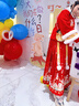 芭米諾漢服女童冬款拜年服新年國風(fēng)秋冬裝馬面裙冬季兒童唐裝 紅色 160 曬單實(shí)拍圖