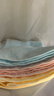 內野（UCHINO）純棉毛巾面巾A類(lèi)抑菌洗臉巾刺繡兒童巾吸水親膚舒適TK 全棉素色毛巾（粉/黃/藍） 曬單實(shí)拍圖
