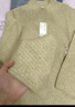 優(yōu)衣庫女裝舒芙蕾半高領(lǐng)針織衫/毛衣毛衫479158 01 乳白色 S /155/80A 曬單實(shí)拍圖