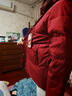 唐致中老年羽絨服女短款新中式媽媽冬季外套60歲老人奶奶太太加厚冬裝 【新國標90絨】酒紅 3XL 【建議121-135斤】送運費險 曬單實(shí)拍圖