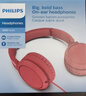 飛利浦（PHILIPS）頭戴式耳機TAH4105 有線(xiàn)耳機電腦耳麥帶麥克游戲耳機辦公教育網(wǎng)課學(xué)習3.5mm音頻接口紅 曬單實(shí)拍圖