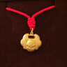 周大生黃金寶寶吊墜長(cháng)命鎖生肖蛇平安鎖滿(mǎn)月禮節日生日禮物 2.93g 曬單實(shí)拍圖