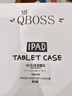 QBOSS適用ipad air2保護套ipad 5保護殼6代軟氣囊防摔書(shū)本卡通可愛(ài)小怪獸 曬單實(shí)拍圖