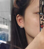 ZF-DRS999純銀星星鋯石耳環(huán)星光閃閃耳飾品簡(jiǎn)約超精致ins風(fēng)個(gè)性女耳釘 生日禮物女士-五角星星耳釘一對 曬單實(shí)拍圖