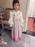 安妮優(yōu)兒（Anneyol）女童漢服春秋季女孩公主連衣裙2026新款國風(fēng)超仙襦裙古裝兒童裙子 粉色長(cháng)袖 130 曬單實(shí)拍圖