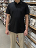 柒牌（SEVEN）【10A抗菌2A防螨/不變形領(lǐng)/涼感】短袖POLO衫男士夏新品休閑T恤 黑色510-不變形領(lǐng)/10A抗菌 L 175/92A 【130-140斤】 曬單實(shí)拍圖