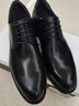 百麗男鞋商務(wù)皮鞋春夏真皮牛皮革通勤正裝皮鞋婚鞋A0558 黑色 43 曬單實(shí)拍圖