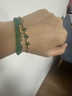 意西狄曼天然18K金彩寶滿(mǎn)天星祖母綠寶石手鏈女串串珠手飾復古生日送女友 18K金祖母綠手鏈（國協(xié)質(zhì)檢） 4-5mm 曬單實(shí)拍圖