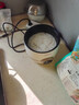 小米奇電飯鍋電飯煲多功能鍋宿舍學(xué)生鍋電火鍋家用一體煮面鍋插電鍋家用煎炒蒸煮鍋煮粥煲湯鍋小型電炒鍋 米白色 黑內膽【1-3人】+蒸籠款 2L 曬單實(shí)拍圖