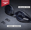 速比濤（Speedo）Edge進(jìn)口精工泳鏡高清防水防霧游泳訓練裝備男女通用 黑色/煙灰 曬單實(shí)拍圖