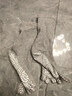 yottoy瑜伽襪女專(zhuān)業(yè)普拉提襪防滑中筒襪子運動(dòng)秋冬五指襪 隕石灰 M  曬單實(shí)拍圖