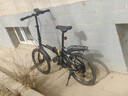 永久折疊自行車(chē)成人男女士變速超輕便攜學(xué)生單車(chē)上班代步通勤車(chē)免安裝 黑色 20寸 變速 輻條輪 曬單實(shí)拍圖