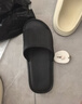 安尚芬拖鞋男士夏季新款室內家居簡(jiǎn)約輕便洗澡防滑踩屎感情侶涼拖鞋女 黑色 40-41 適合39-40（內長(cháng)250MM） 曬單實(shí)拍圖