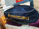 川崎（KAWASAKI）羽毛球包單肩背包網(wǎng)球包男女獨立鞋袋羽毛球拍包8327藏青 曬單實(shí)拍圖