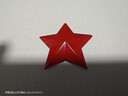 紅旅故都鋁制烤漆紅五角星徽章帽徽帽章胸針復古懷舊5角紅色金屬像章八一 曬單實(shí)拍圖