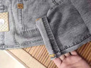 冰絲九分牛仔褲男直筒修身小腳韓版流行男士夏季薄款褲子男春秋季 【值兩件裝】淺灰+黑灰 31 【腰圍2尺4適合130斤左右】 曬單實(shí)拍圖